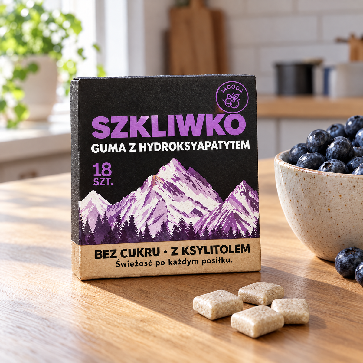 Guma Szkliwko – smak Jagoda