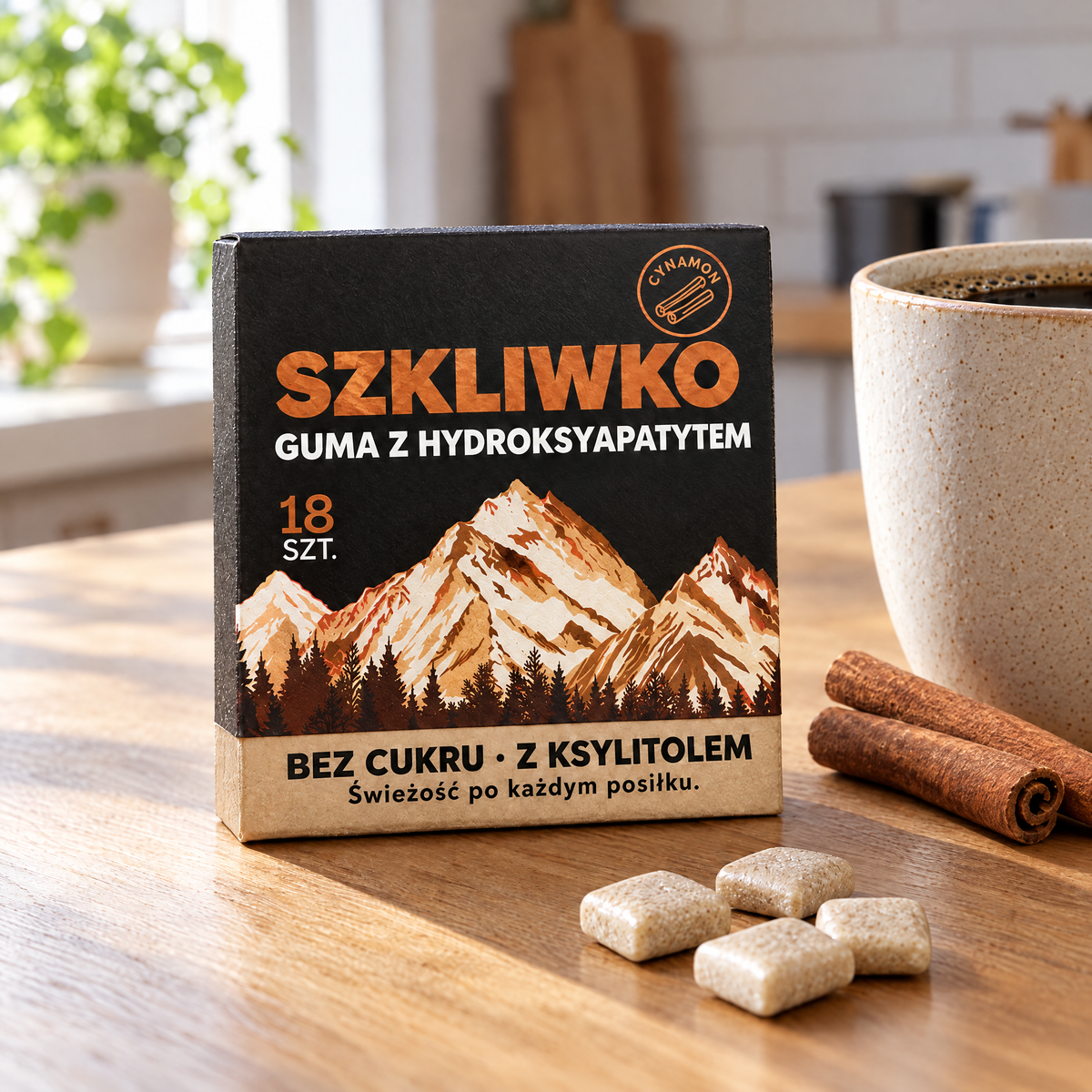 Guma Szkliwko – smak Cynamon