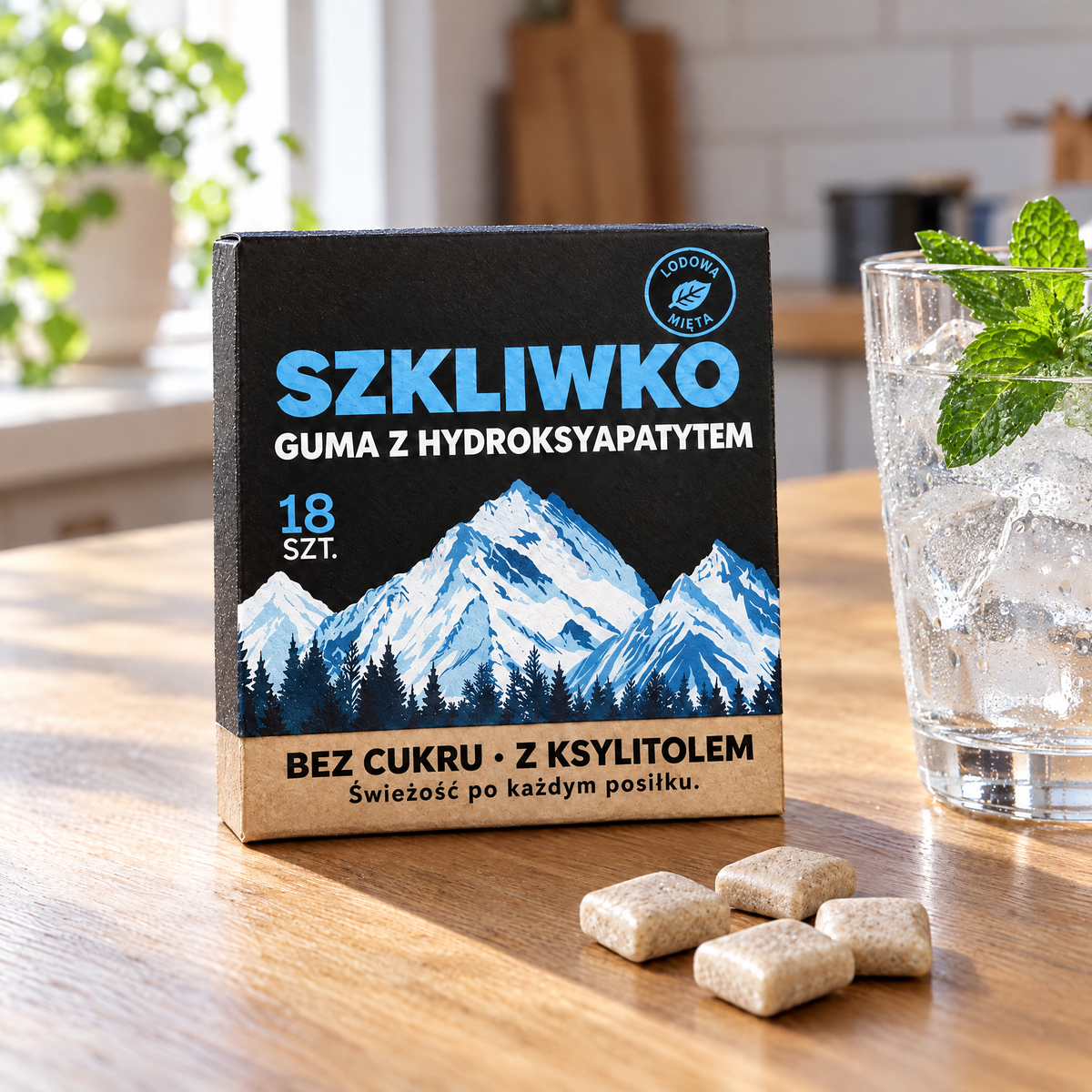 Guma Szkliwko – smak Lodowa mięta
